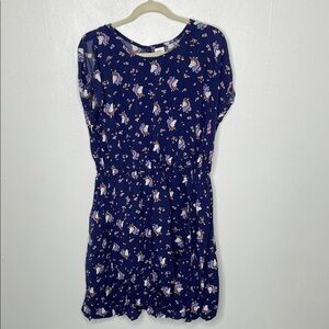 Unicorn Navy Cold Shoulder Dress Size 12